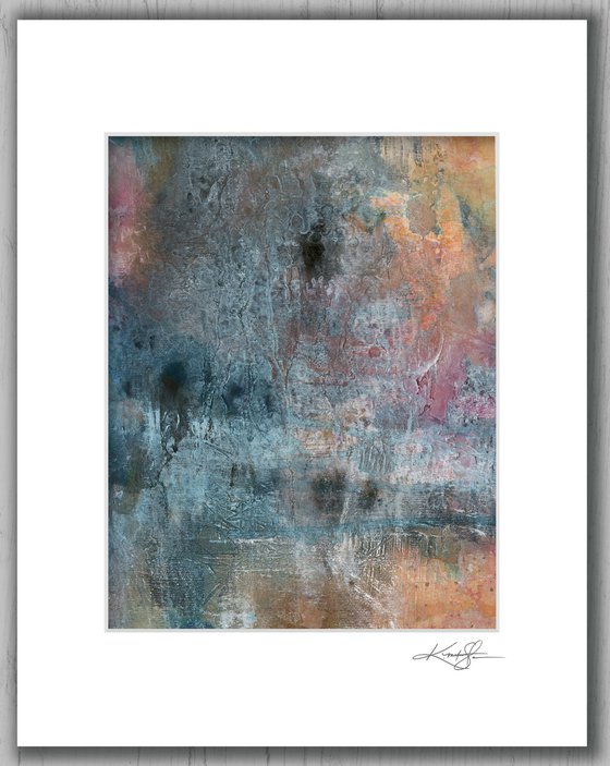 All Who Wonder 7 - Mixed Media Textural Abstract Painting by Kathy Morton Stanion