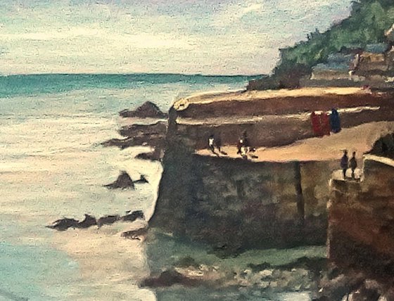 Evening Light, Mousehole Harbour, Cornwall. - An original oil painting!