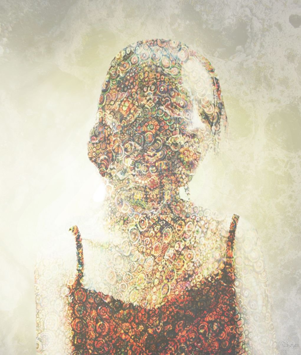 Illustrative Portrait Photograph By Bojan Jevtic, 33 X 39, Believe, Original Artwork