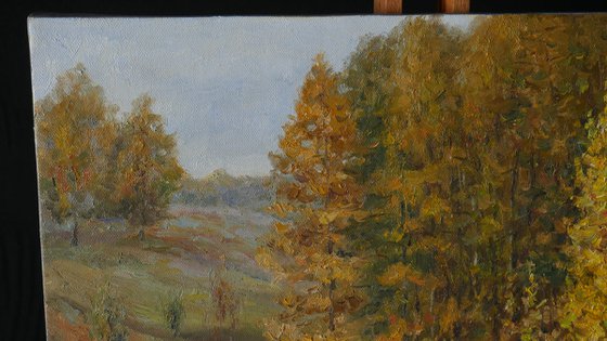 The Autumn Forest - autumn landscape painting