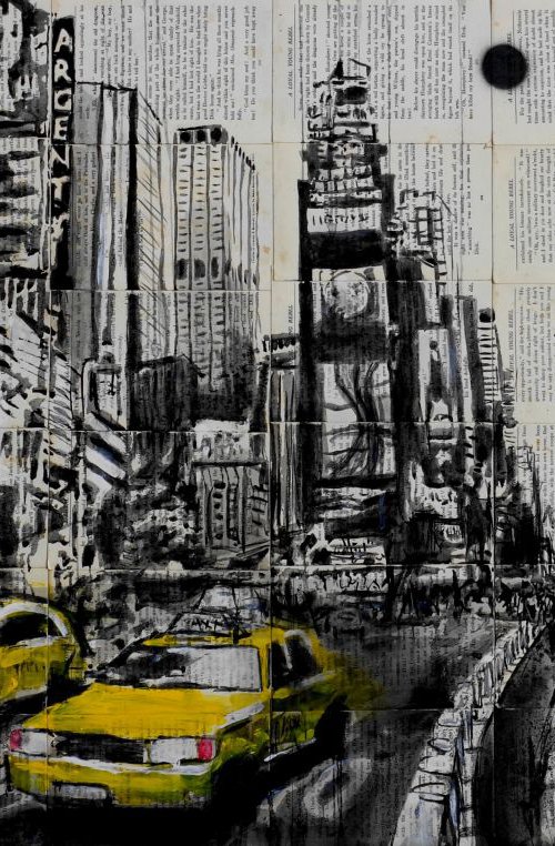New York Taxi by Loui Jover