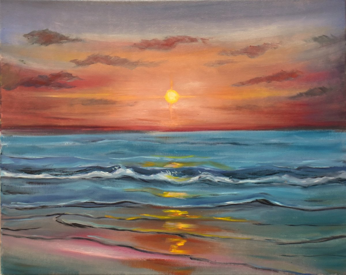 Sunset Waters by Aisha Haider