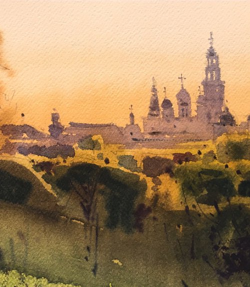 View of the Lavra. Autumn by Andrii Kovalyk