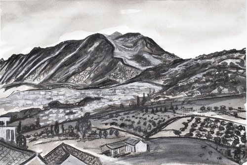 Sierra de Mijas II by Kirsty Wain