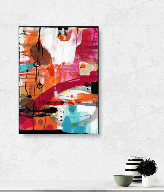 Enjoy Life 13  - Abstract Painting  by Kathy Morton Stanion