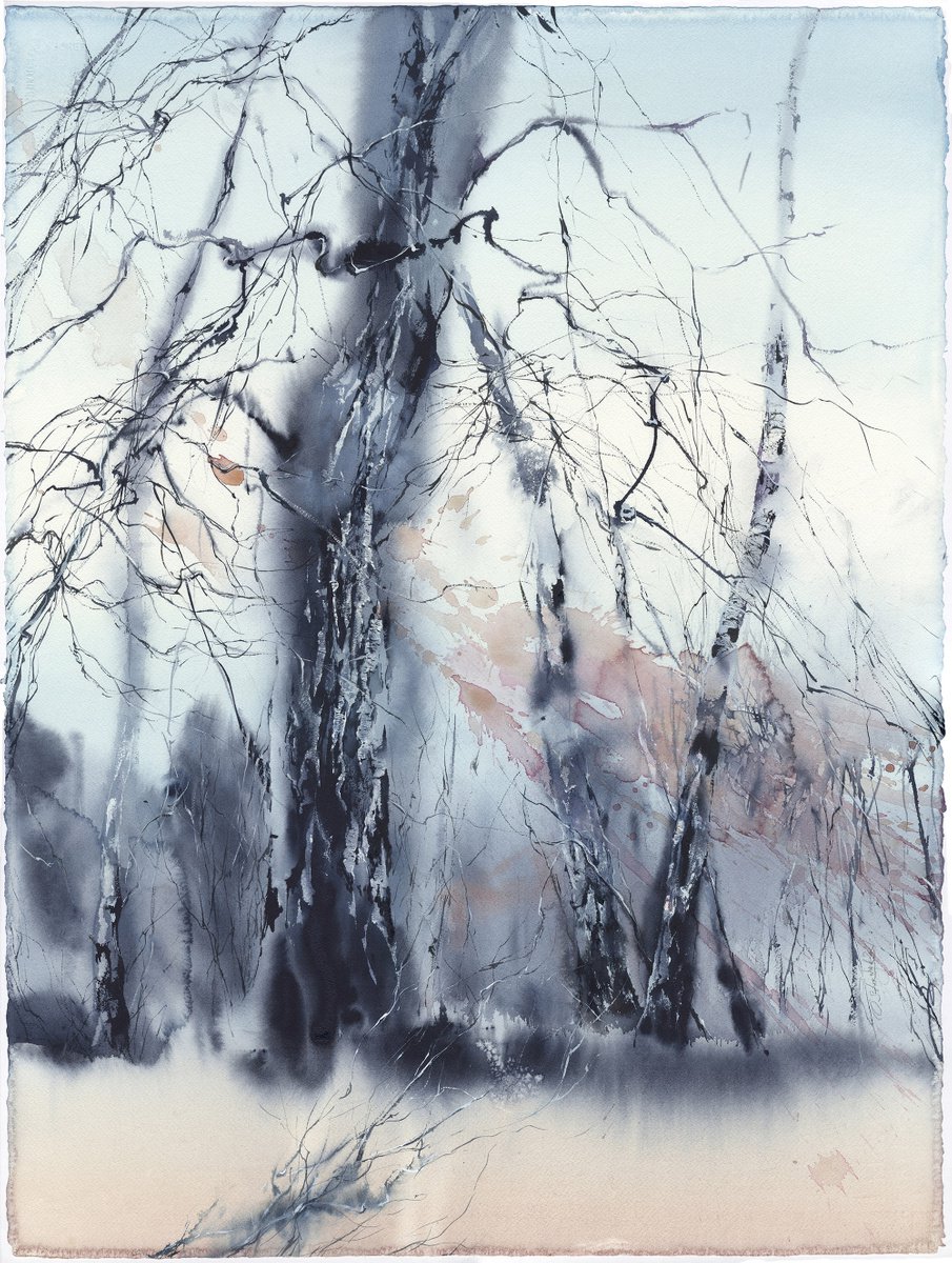 Birch forest 3 by Olga Sternyk