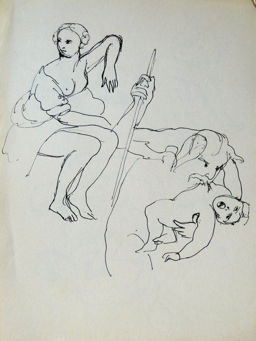 Study of Rubens 4, 24x32 cm by Frederic Belaubre