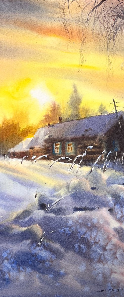 Winter's Quiet Embrace by Eugenia Gorbacheva