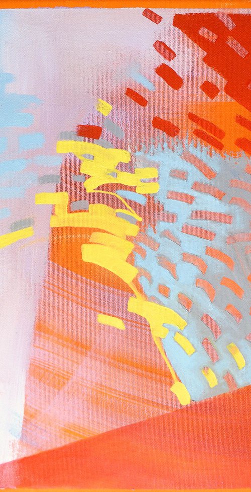 In the Wake - The Orange Speedboat by Hilde Hoekstra