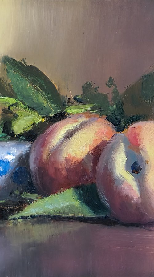 Two Peaches by Pascal Giroud