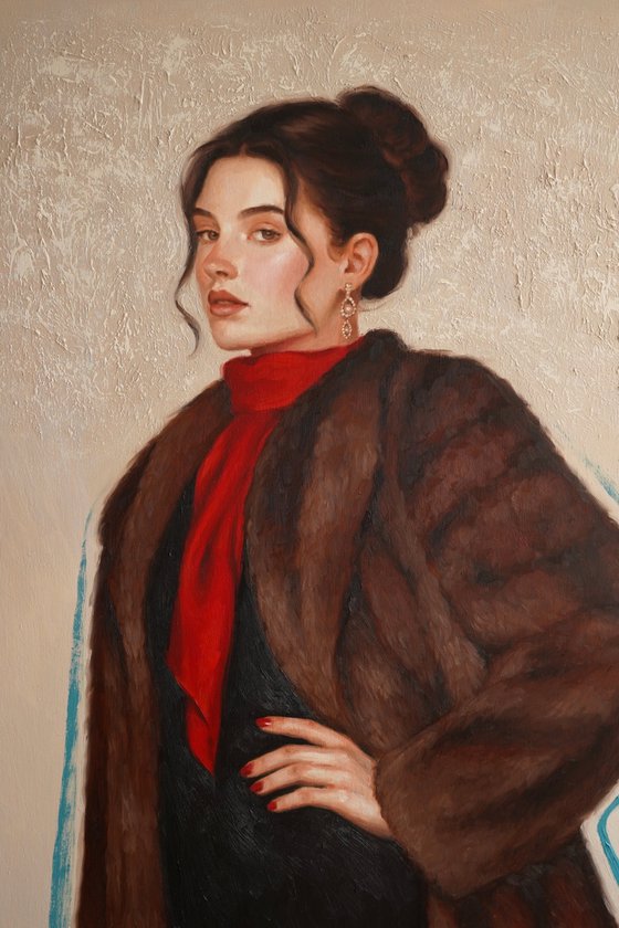 Woman in fur