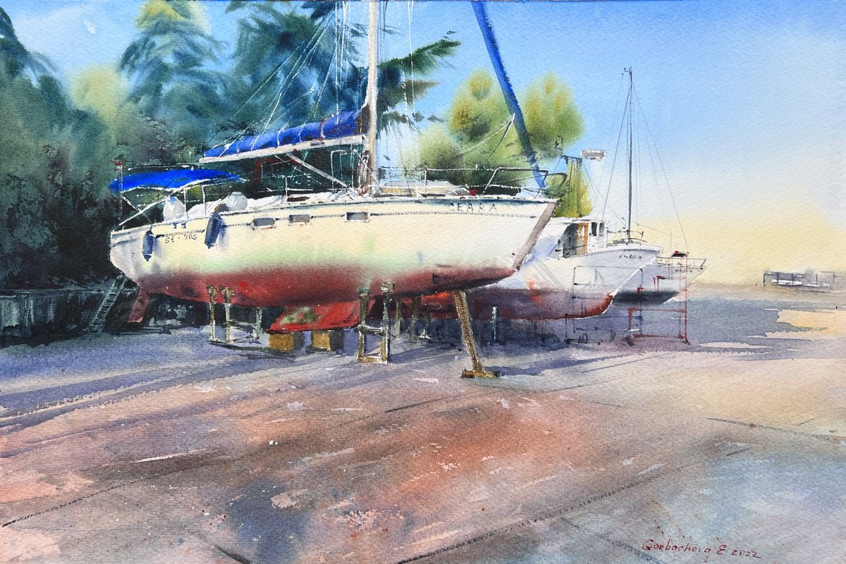 Yachts are resting by Eugenia Gorbacheva