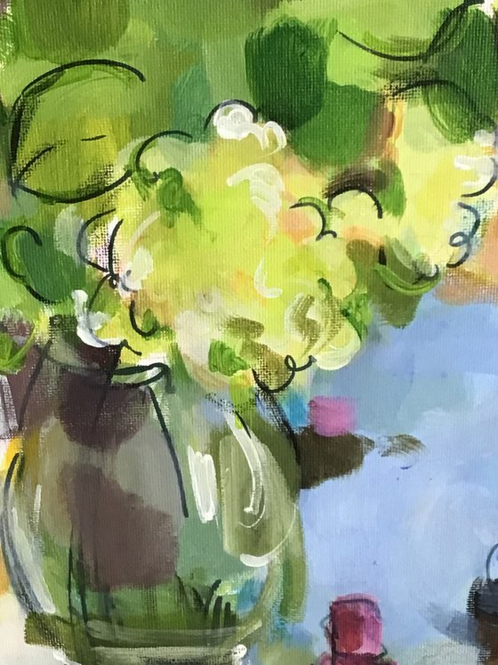 Hydrangea and perfume