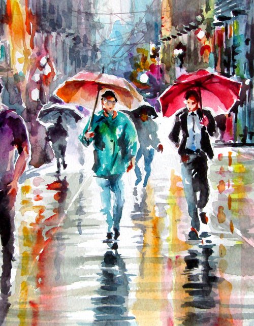 In the rain by Kovács Anna Brigitta