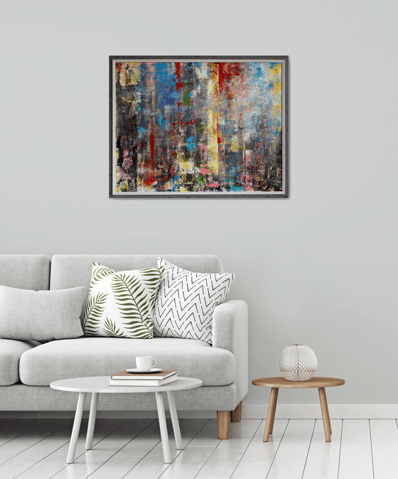 Colors of big city (framed)