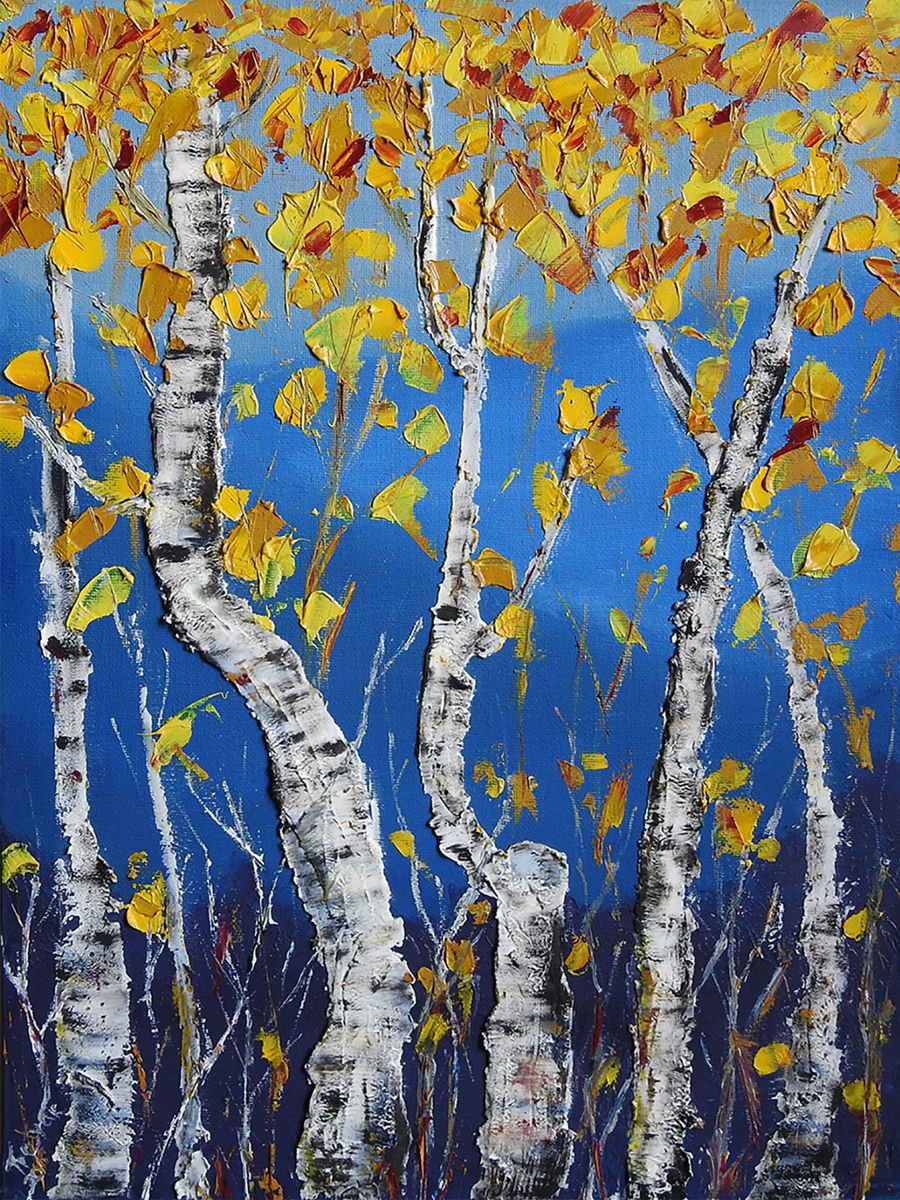 Birch forest by Olga Tretyak