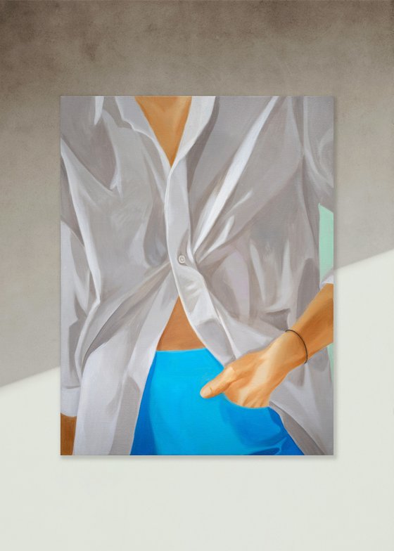 White Shirt and a Hair Tie