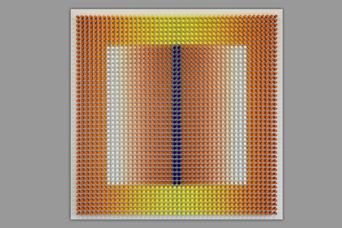 Geometric Abstract Wood Sculpture By Nazar Symotiuk, 36 X 38", Highway Of Unconscious Abs/4, Original Artwork