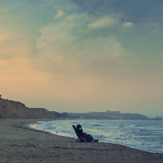 Evening at the seaside.