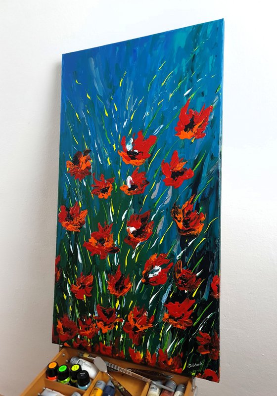 Abstract Poppies