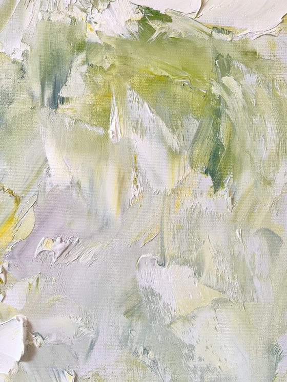 Yellow White texture peonies