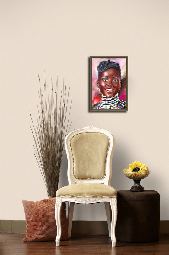 Dazzling beauty - african girl portrait