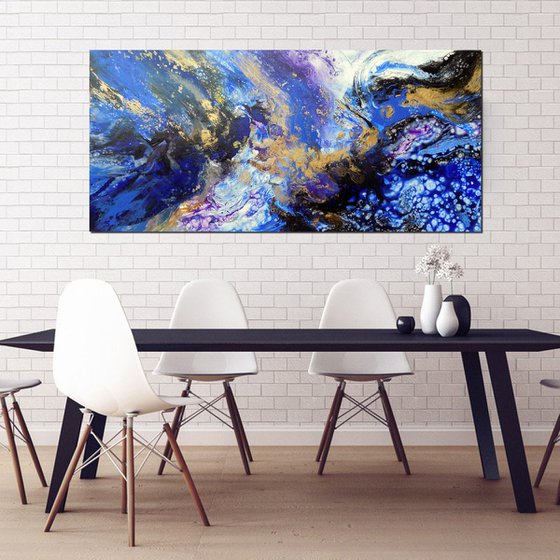 Modern abstract painting art - Wind and Sea
