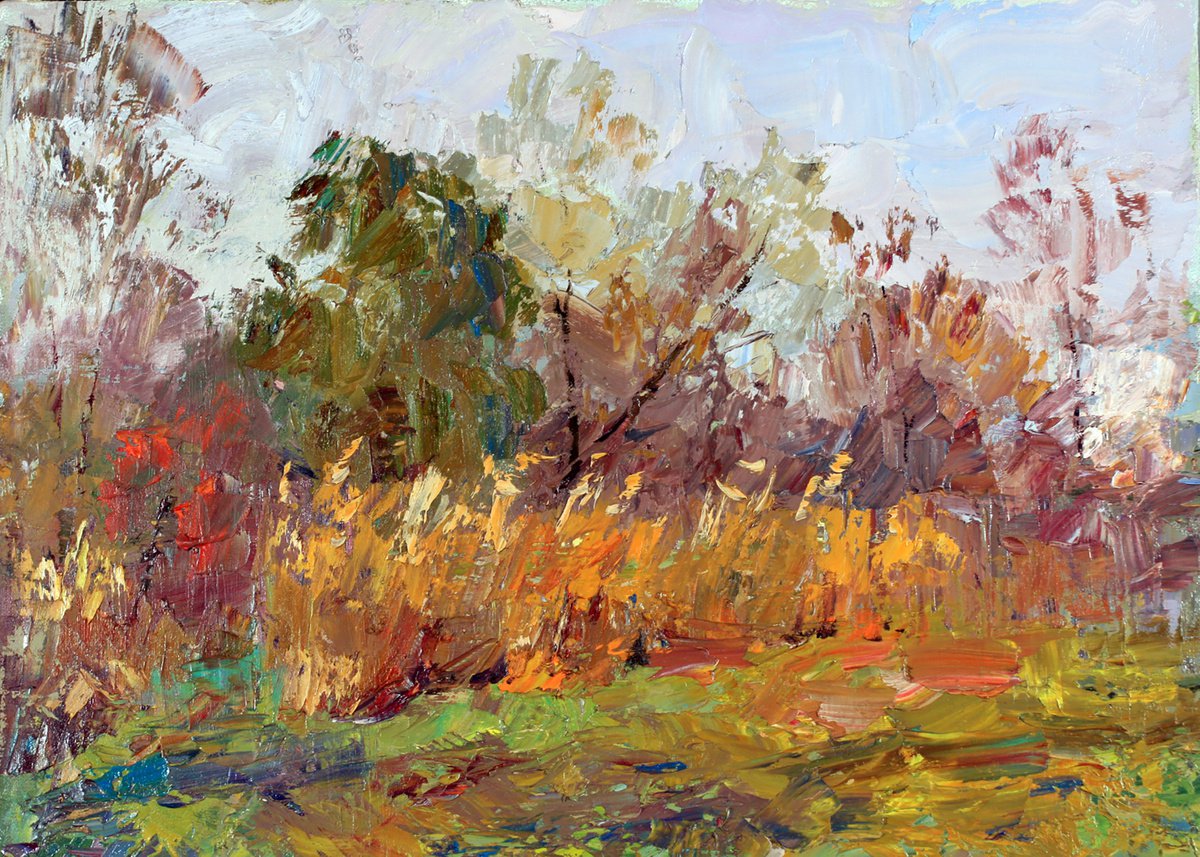 Oil painting Sedge nSerb166 by Boris Serdyuk