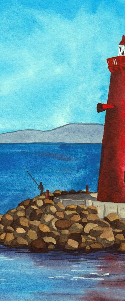 Poolbeg Lighthouse, Dublin by Terri Smith