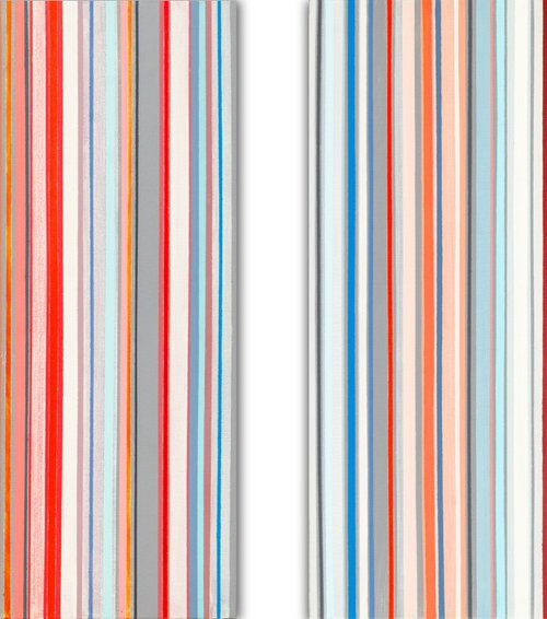 Diptych (lines) by Susana Sancho Beltrán