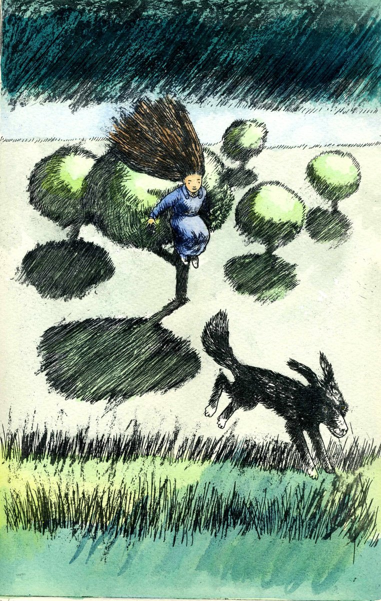 Illustrative Etchings & Engravings , The Girl In The Bush 2 By Kevin Maddison, 11 X 15, Artwork For Sale On Artfinder