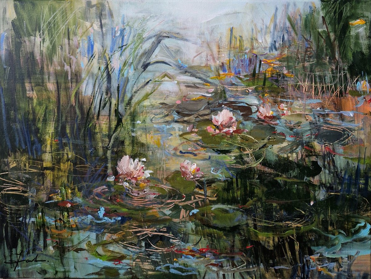 In the shade of the pond by Irina Laube