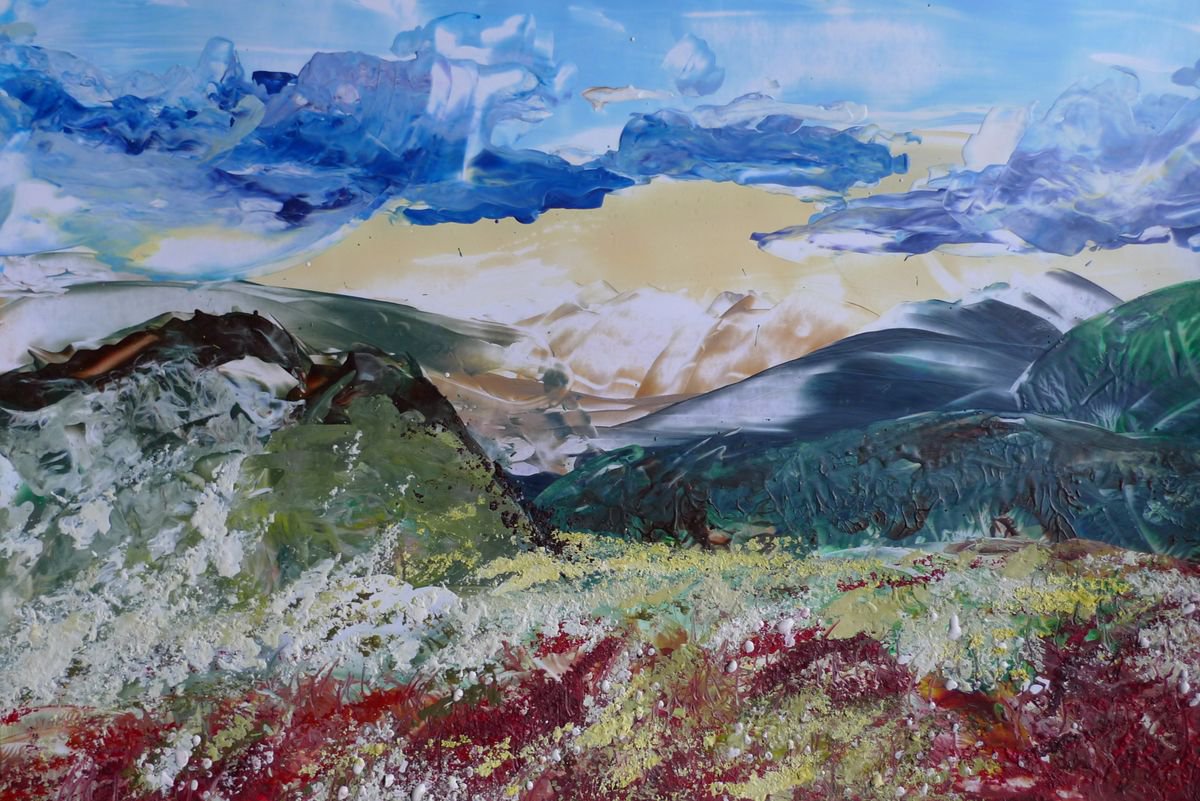 Impressionistic Landscape Painting By Aneta Gajos, 17 X 12, Biebrza National Park, Original Artwork