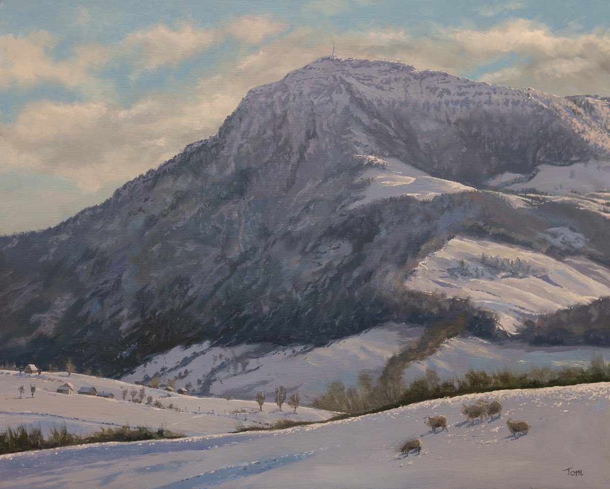 Mount Rigi early winter by Tom Clay