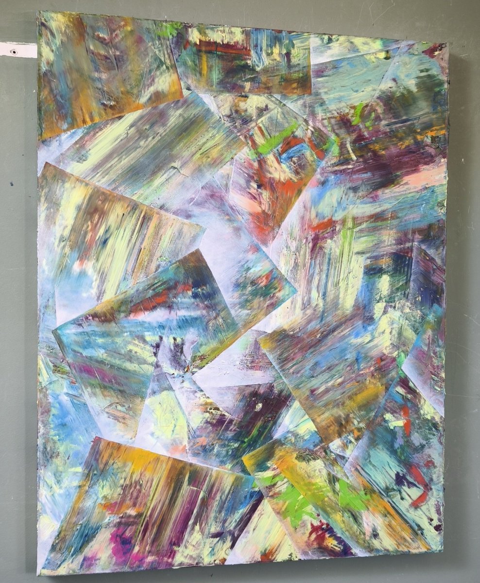 Organic Abstract Oil Painting By Giuseppe Pastore, 28 X 35, Se Il Corpo i? Limite, Lo [...], Original Artwork