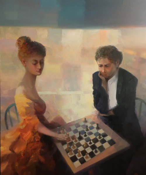 Playing chess by Sergey Akopov