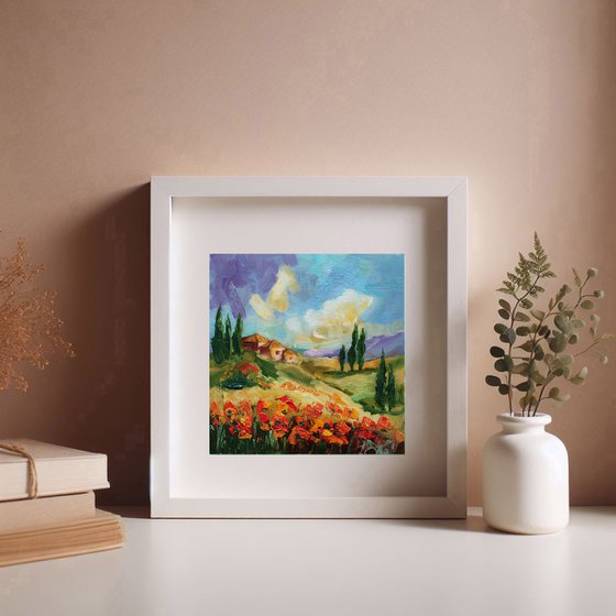 Tuscany Landscape Painting