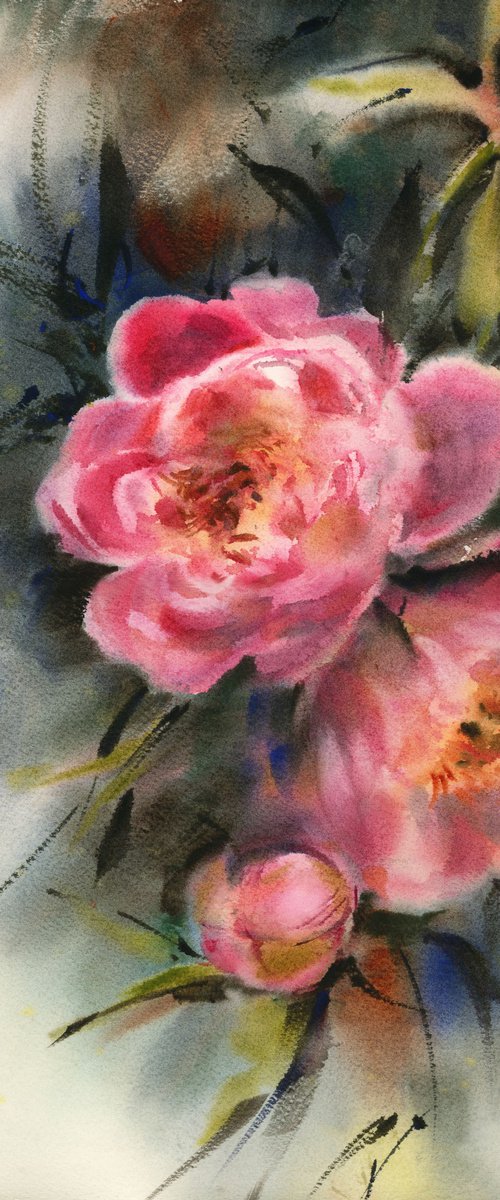 Pink Peonies by Sophie Rodionov