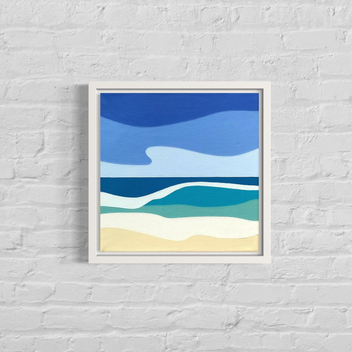 Quiet Shore By Zoe Hattersley, 8 X 8, Artwork For Sale On Artfinder