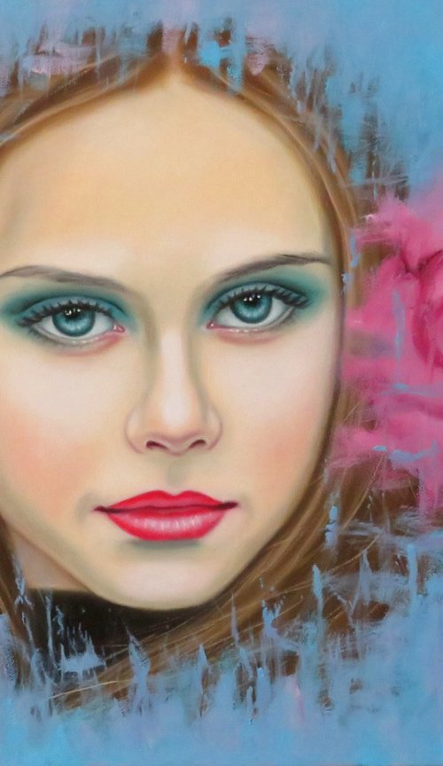 Ragazza e rose by Monika Rembowska