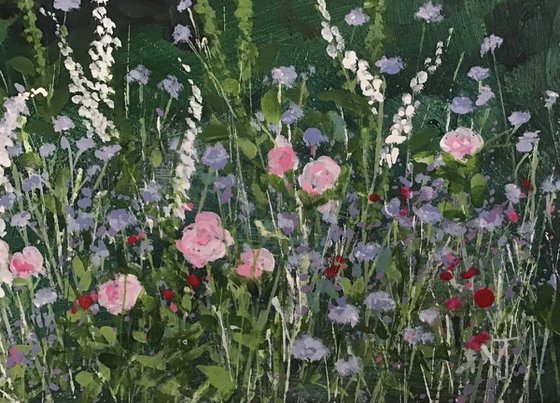 Foxgloves and Roses