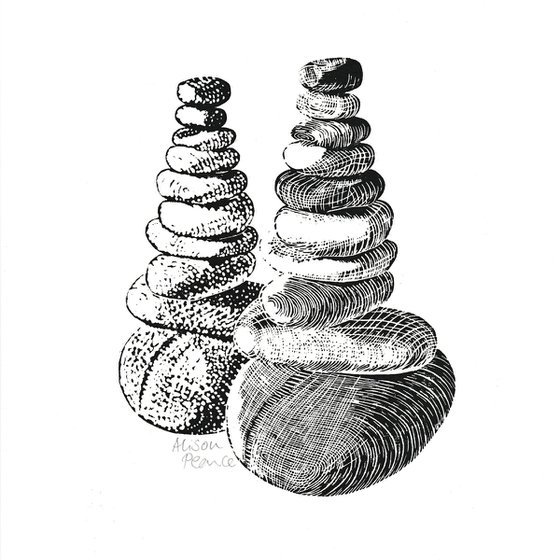 Pebble Towers (Dark Green)