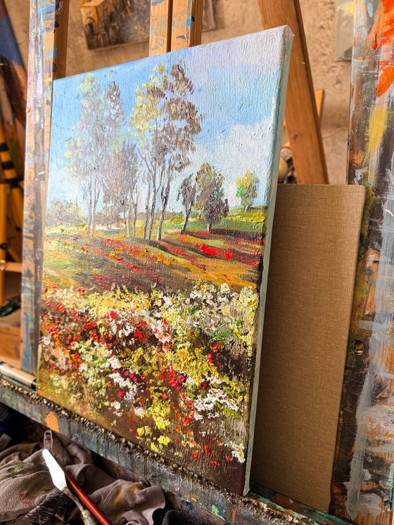 Field of Scarlet Blossoms