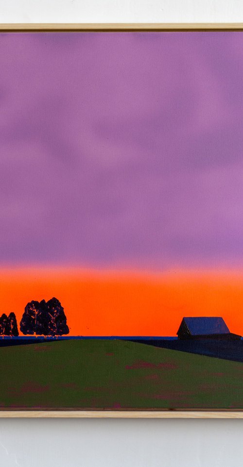 Orange sunset by Bohdan Katolyk