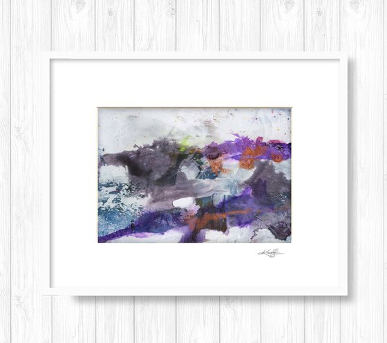 A Divine Dream Collection 2 - 3 Abstract Paintings in mats by Kathy Morton Stanion