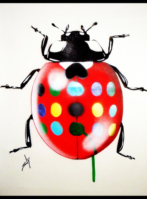 Get the Hirstbug! (On plain paper.) by Juan Sly