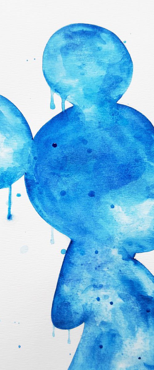 Mickey, watercolor art by Luba Ostroushko