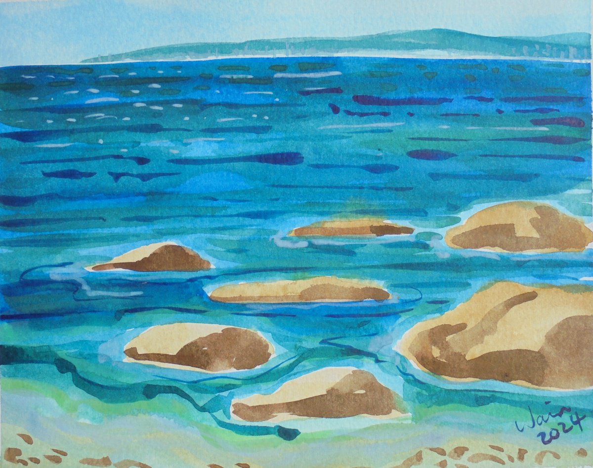 Mediterranean Seascape II by Kirsty Wain