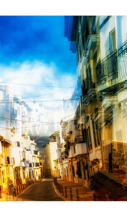 Spanish Streets 9. Abstract Multiple Exposure photography of Traditional Spanish Streets. Limited Edition Print #1/10 by Graham Briggs