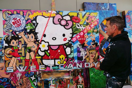 Kitty Candy 160cm x 100cm Hello Kitty Urban Pop Art